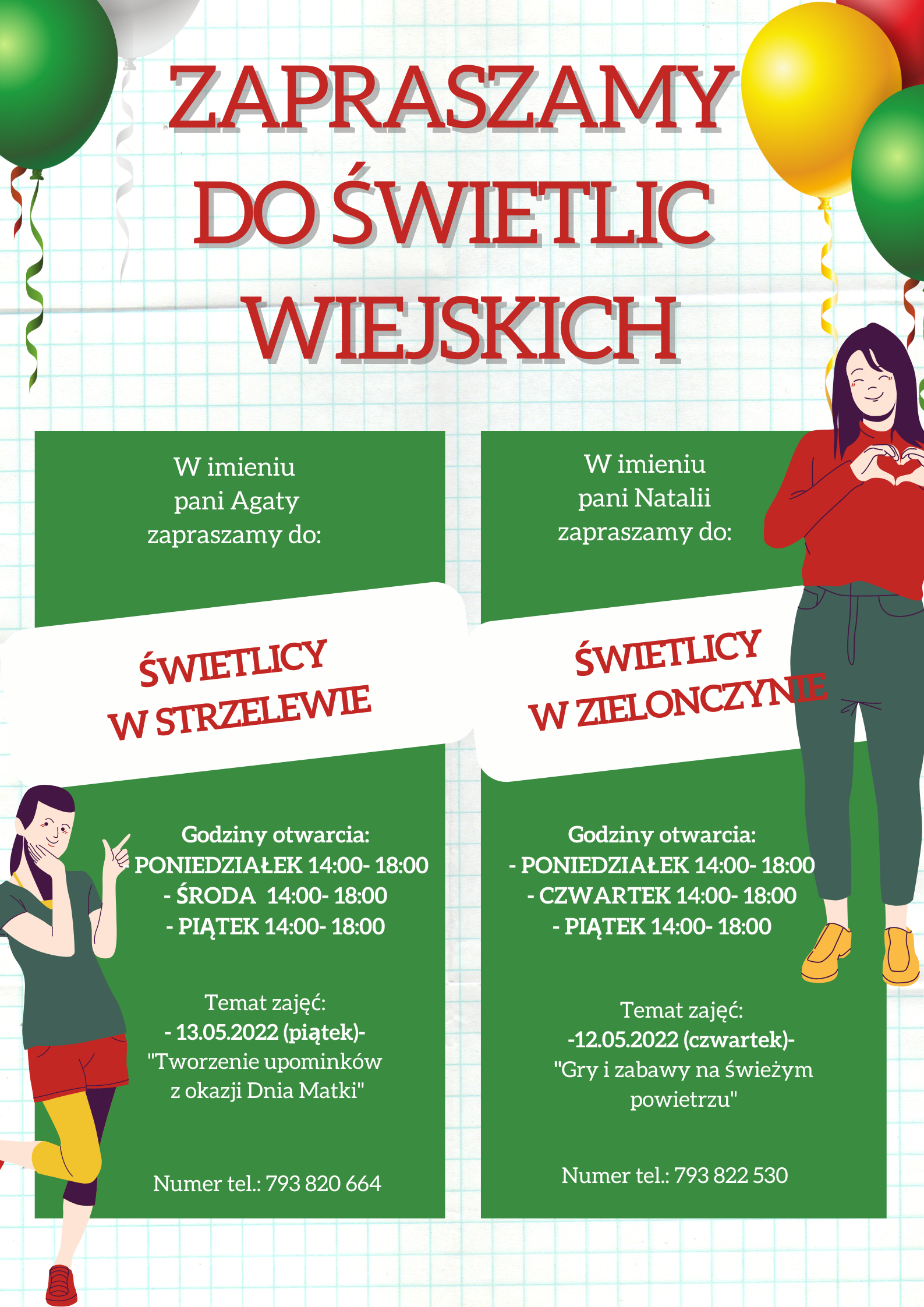 Zmiany godzin w Strzelewie i Zieloczynie