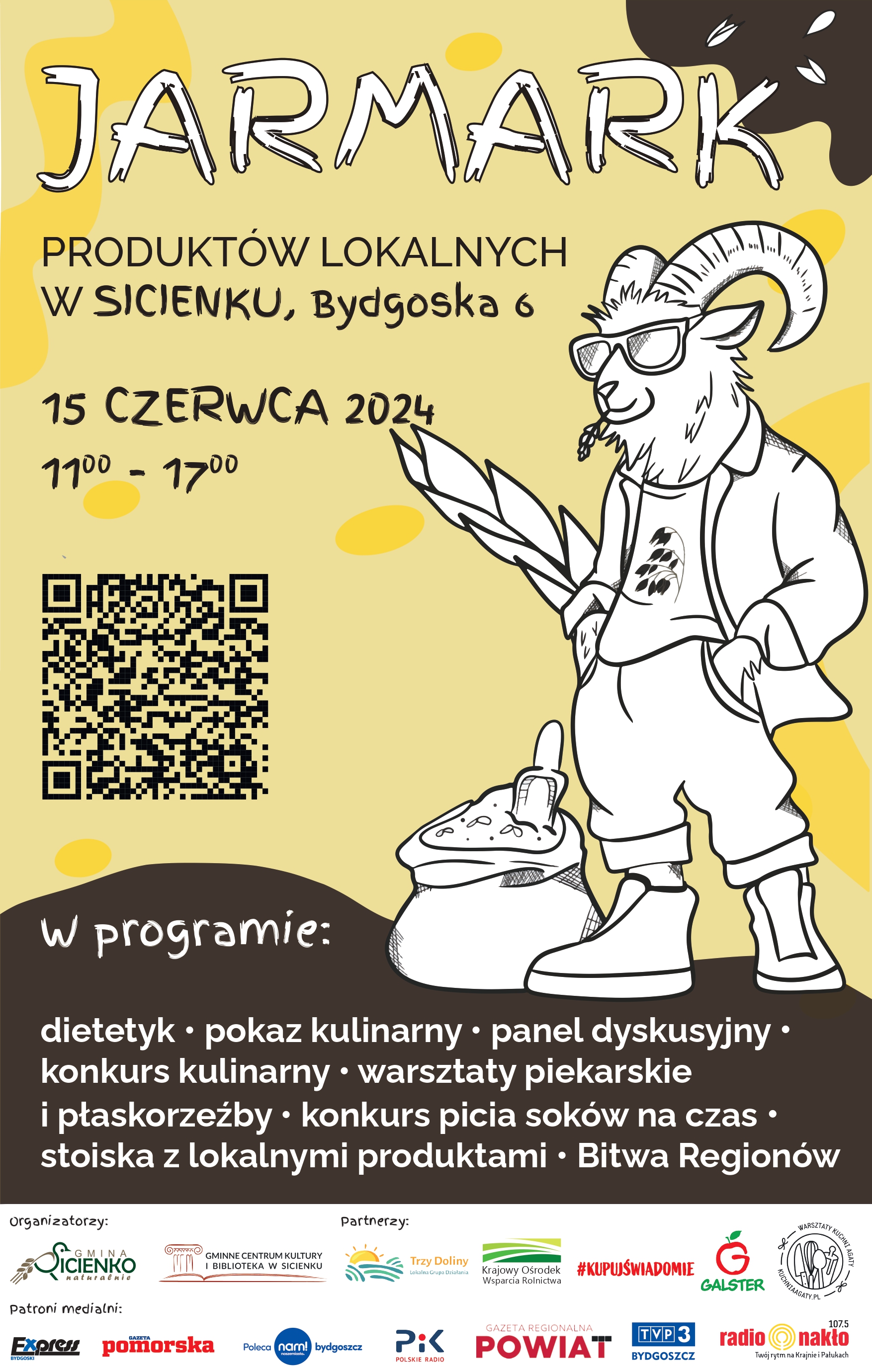 Plakat - Jarmark Produktów Lokalnych w Sicienku
