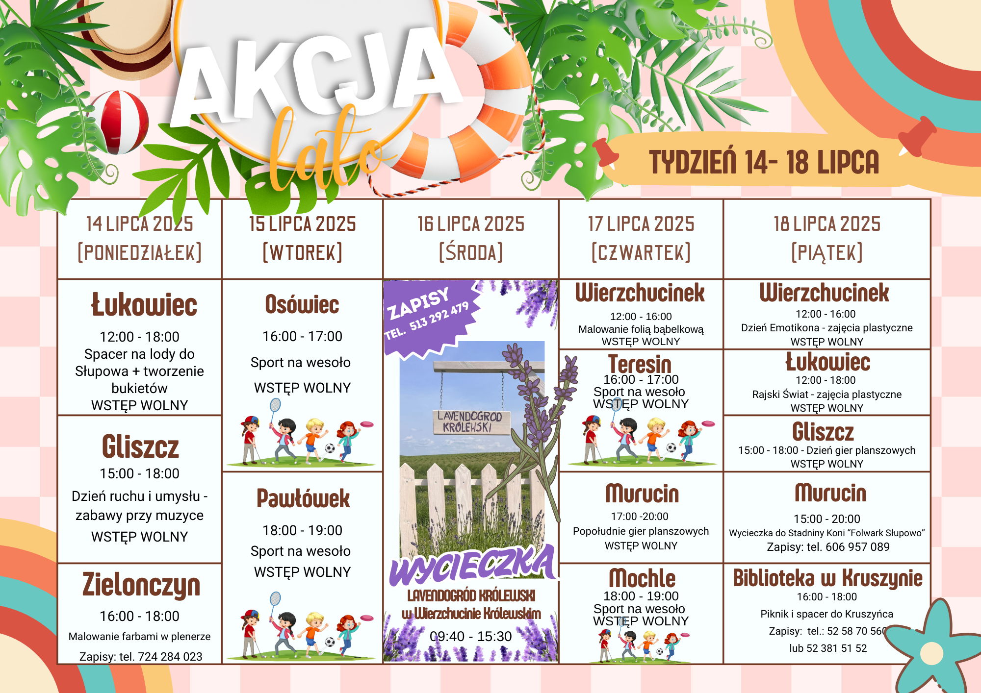 Plan 14 - 18 lipca