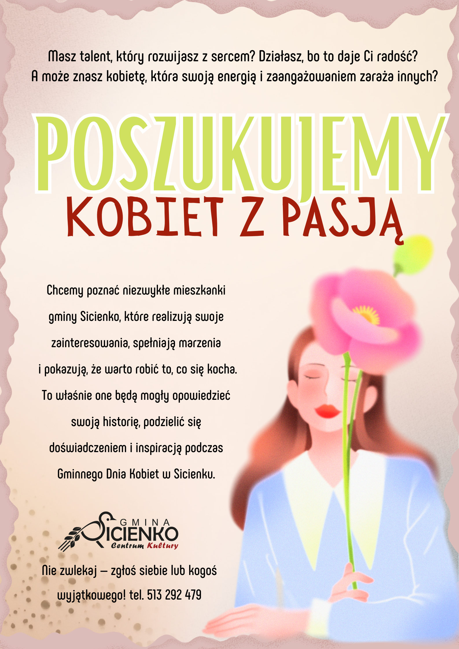 Poszukujemy kobiet z pasją - plakat