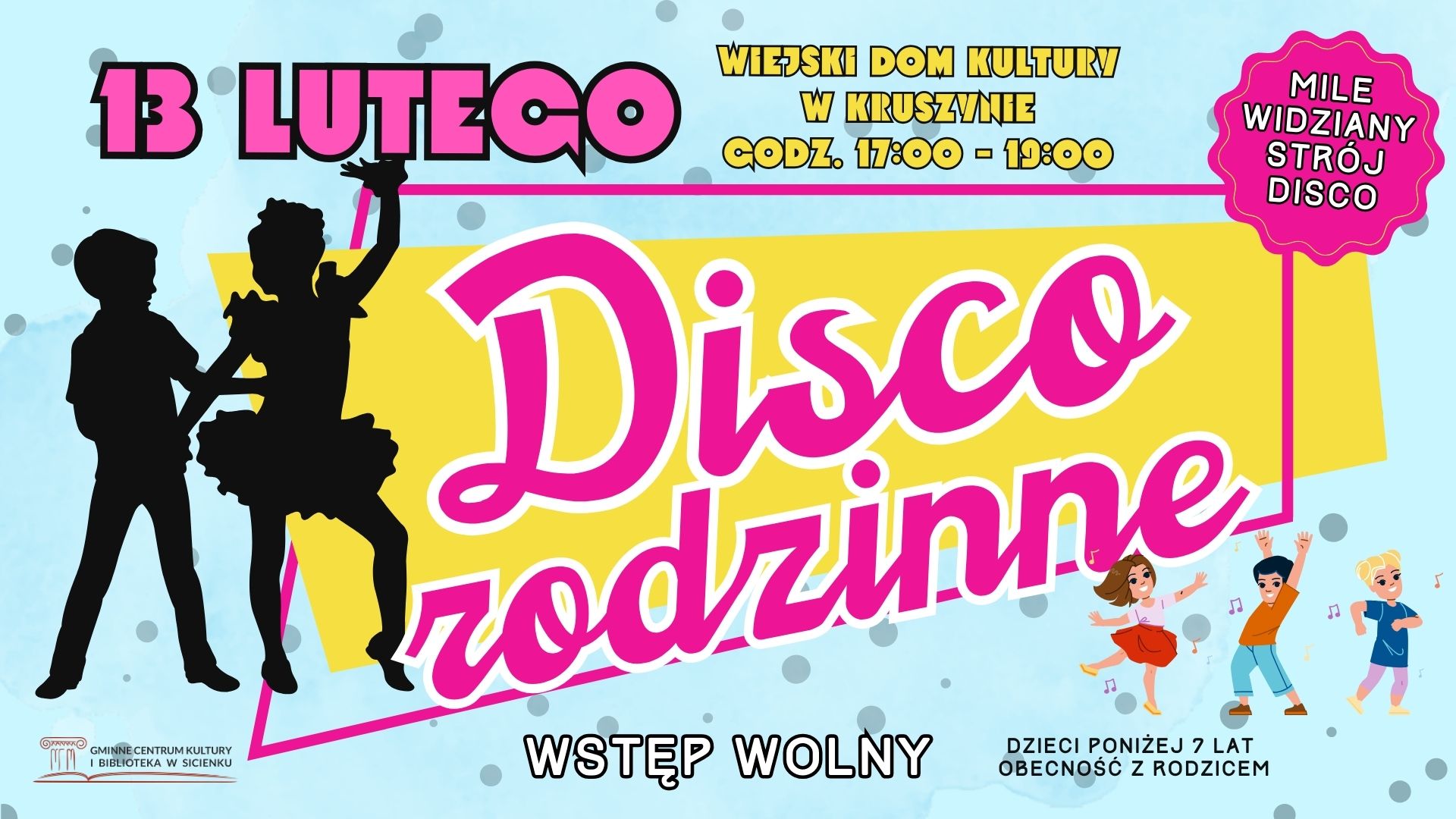 Rodzinne DISCO - plakat