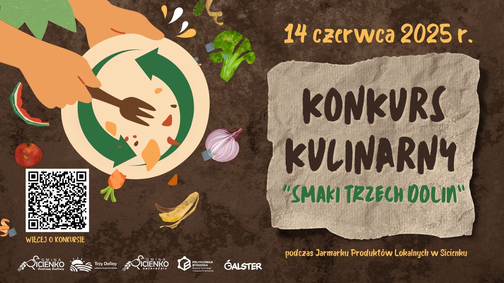 Plakat - Konkurs Kulinarny Smaki Trzech Dolin