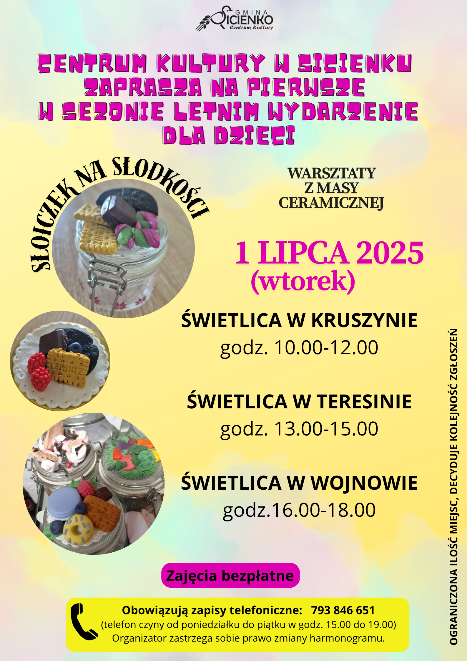 Plakat - Akcja Lato 2025 słoiczki na słodkości 