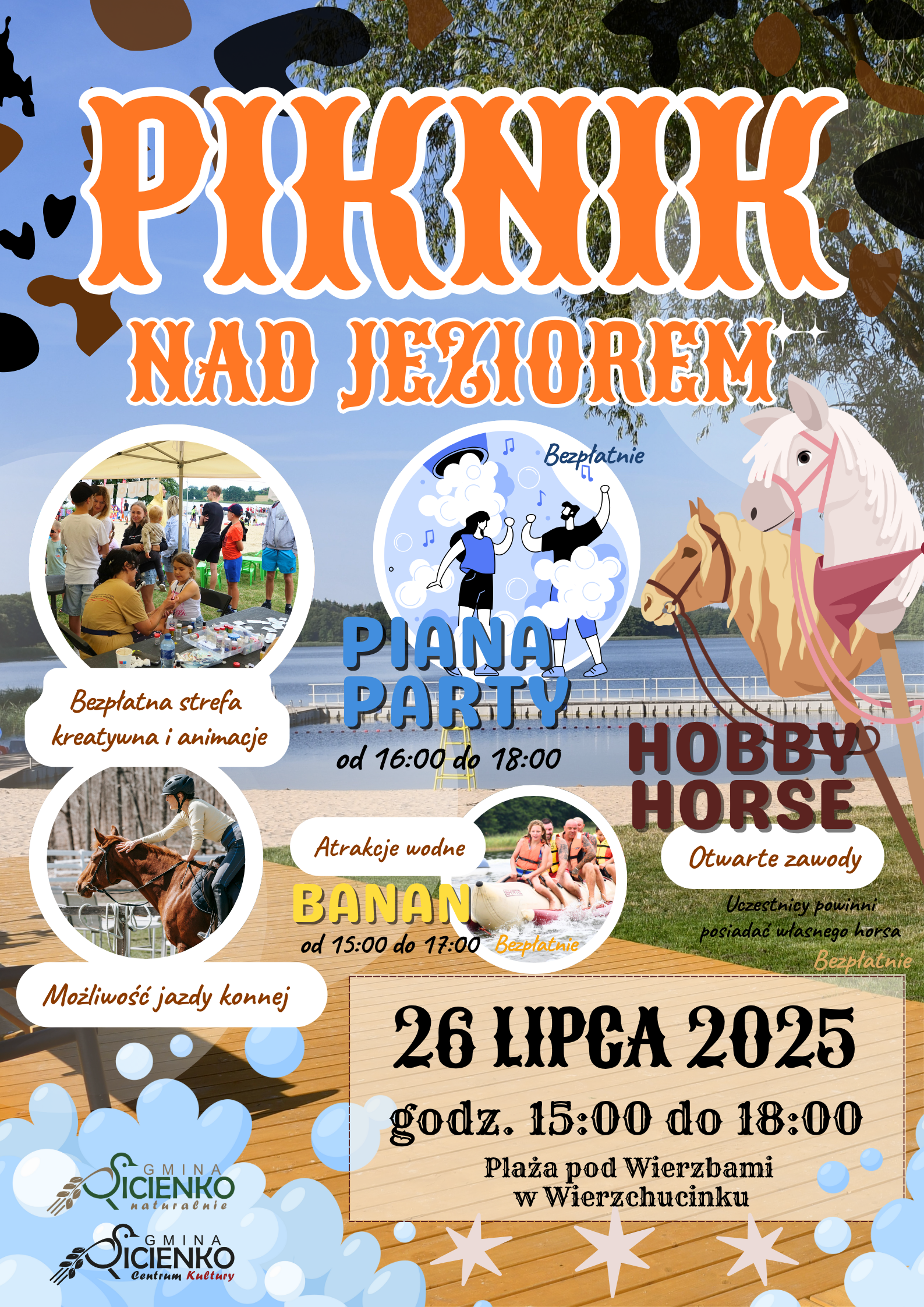 Plakat - Piknik nad jeziorem