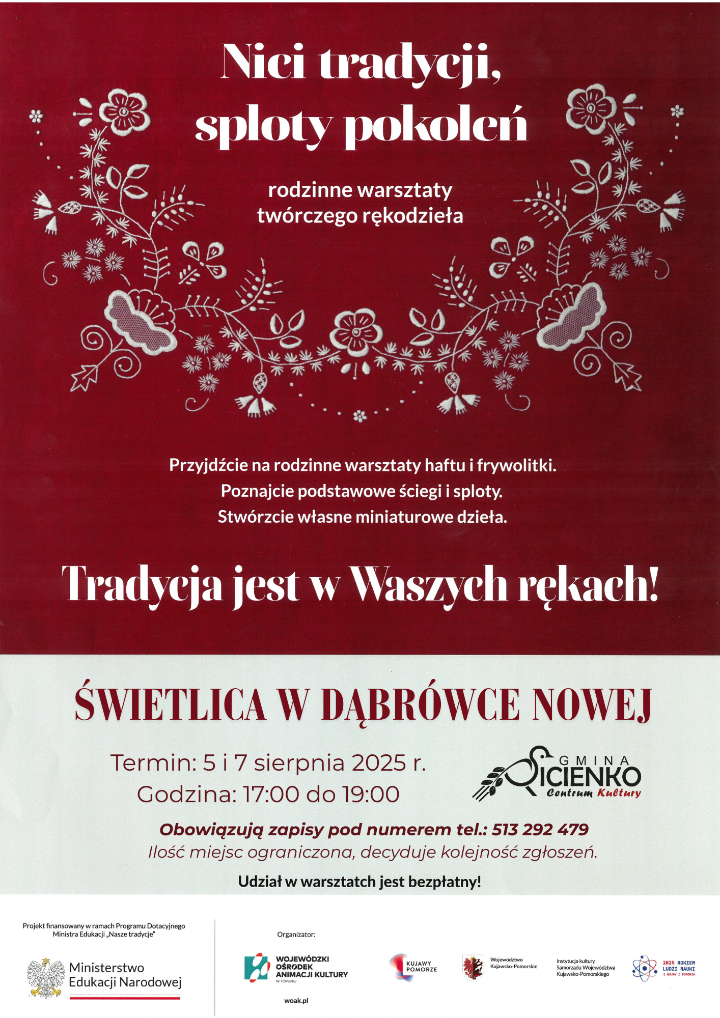 Plakat - Nici tradycji, sploty pokoleń
