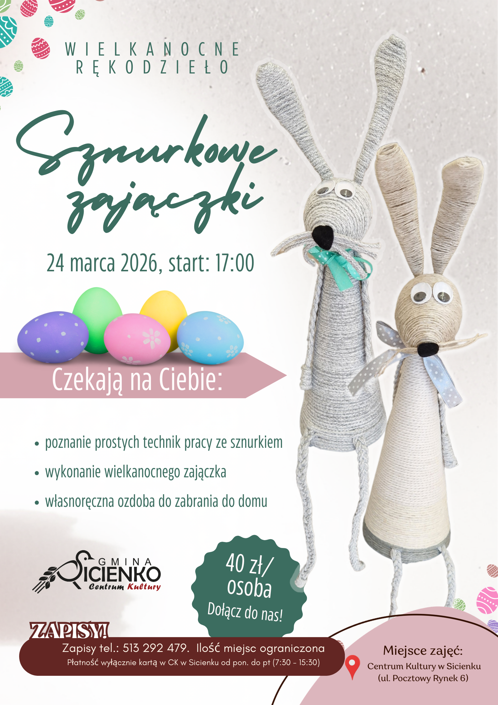 Warsztaty - Sznurkowe zające